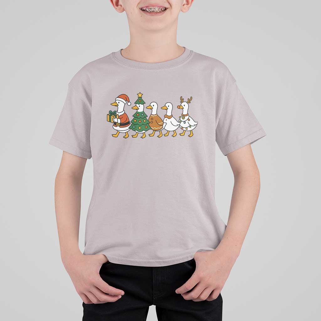 Funny Christmas Silly Goose Poultry Animal Lovers T Shirt For Kid - Wonder Print Shop
