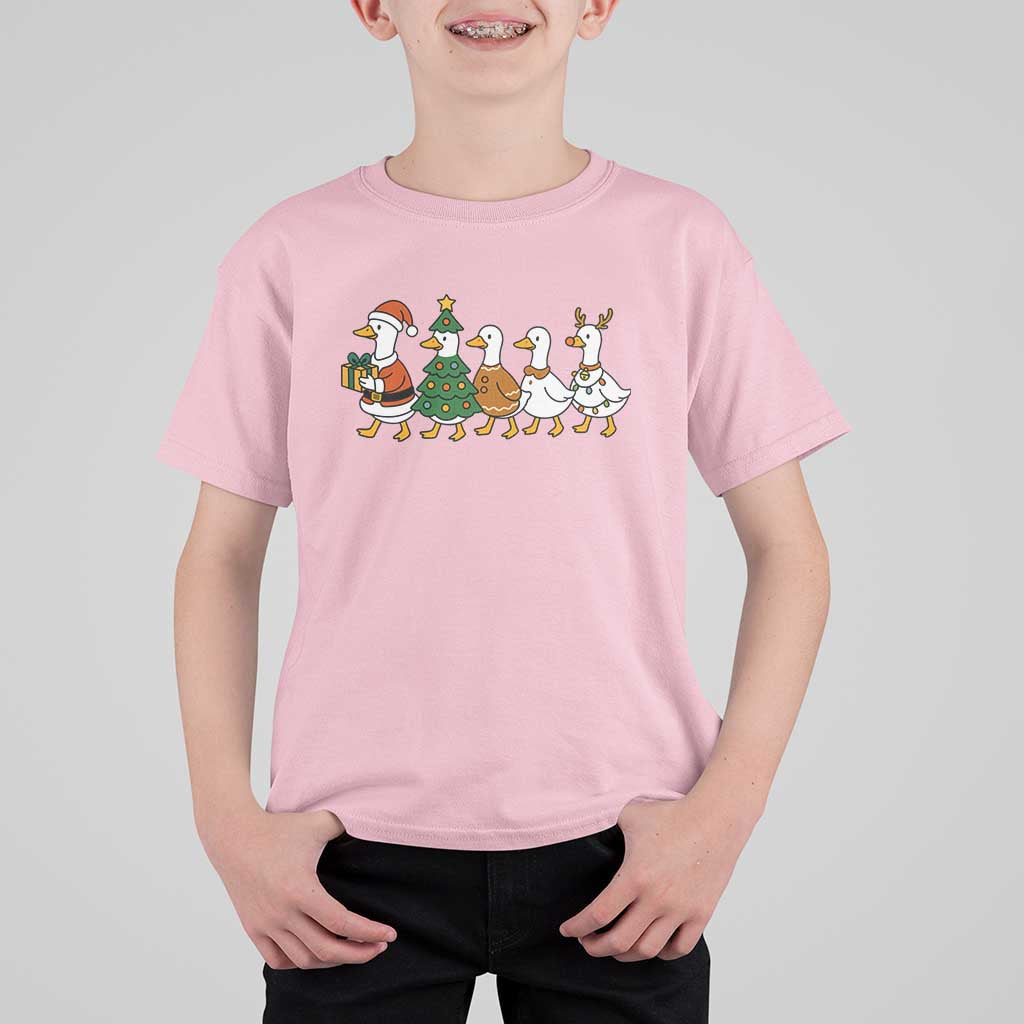 Funny Christmas Silly Goose Poultry Animal Lovers T Shirt For Kid - Wonder Print Shop