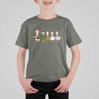 Funny Christmas Silly Goose Poultry Animal Lovers T Shirt For Kid - Wonder Print Shop
