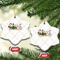 Funny Christmas Silly Goose Poultry Animal Lovers Ceramic Ornament - Wonder Print Shop