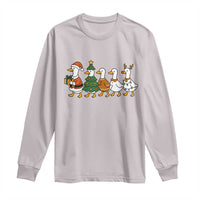 Funny Christmas Silly Goose Poultry Animal Lovers Long Sleeve Shirt - Wonder Print Shop