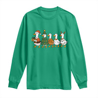 Funny Christmas Silly Goose Poultry Animal Lovers Long Sleeve Shirt - Wonder Print Shop