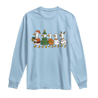 Funny Christmas Silly Goose Poultry Animal Lovers Long Sleeve Shirt - Wonder Print Shop