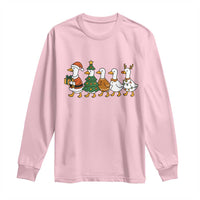 Funny Christmas Silly Goose Poultry Animal Lovers Long Sleeve Shirt - Wonder Print Shop