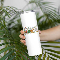 Funny Christmas Silly Goose Poultry Animal Lovers Skinny Tumbler - Wonder Print Shop