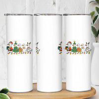 Funny Christmas Silly Goose Poultry Animal Lovers Skinny Tumbler - Wonder Print Shop