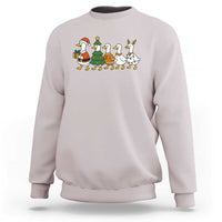 Funny Christmas Silly Goose Poultry Animal Lovers Sweatshirt - Wonder Print Shop