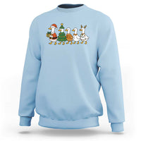 Funny Christmas Silly Goose Poultry Animal Lovers Sweatshirt - Wonder Print Shop