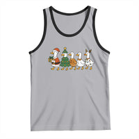 Funny Christmas Silly Goose Poultry Animal Lovers Tank Top - Wonder Print Shop