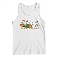 Funny Christmas Silly Goose Poultry Animal Lovers Tank Top - Wonder Print Shop