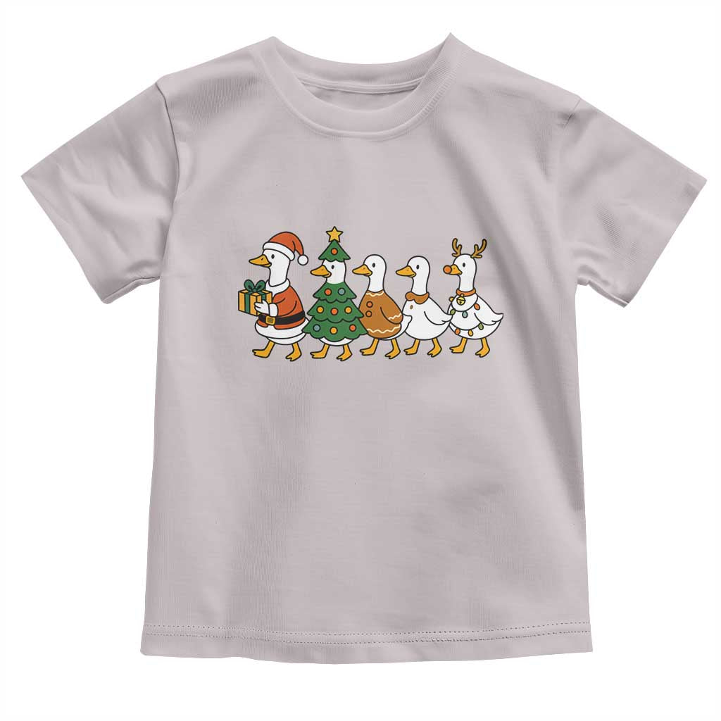 Funny Christmas Silly Goose Poultry Animal Lovers Toddler T Shirt - Wonder Print Shop