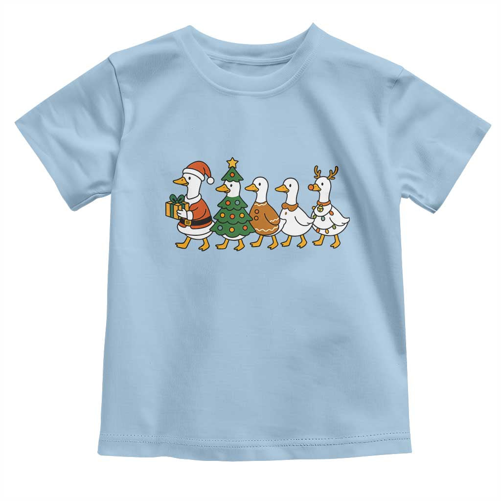 Funny Christmas Silly Goose Poultry Animal Lovers Toddler T Shirt - Wonder Print Shop