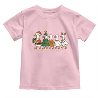 Funny Christmas Silly Goose Poultry Animal Lovers Toddler T Shirt - Wonder Print Shop