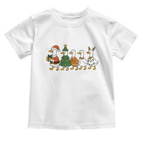 Funny Christmas Silly Goose Poultry Animal Lovers Toddler T Shirt - Wonder Print Shop