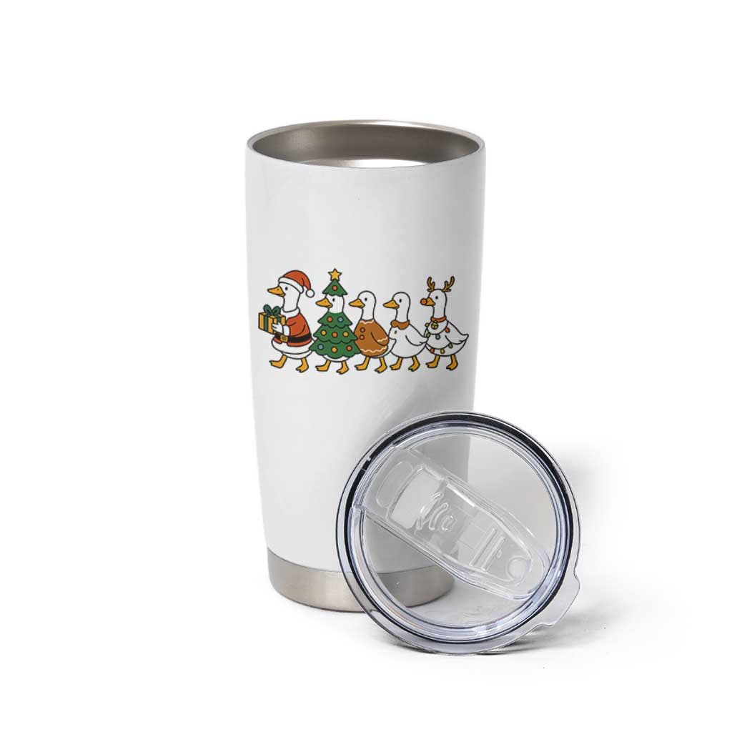 Funny Christmas Silly Goose Poultry Animal Lovers Tumbler Cup - Wonder Print Shop