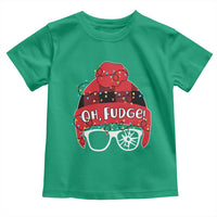 Funny Christmas Movie Toddler T Shirt Oh Fudge Buffalo Plaid Printed Graphic Beanie Cap Xmas Light - Wonder Print Shop