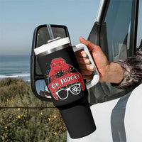 Funny Christmas Movie Tumbler With Handle Oh Fudge Buffalo Plaid Printed Graphic Beanie Cap Xmas Light - Wonder Print Shop