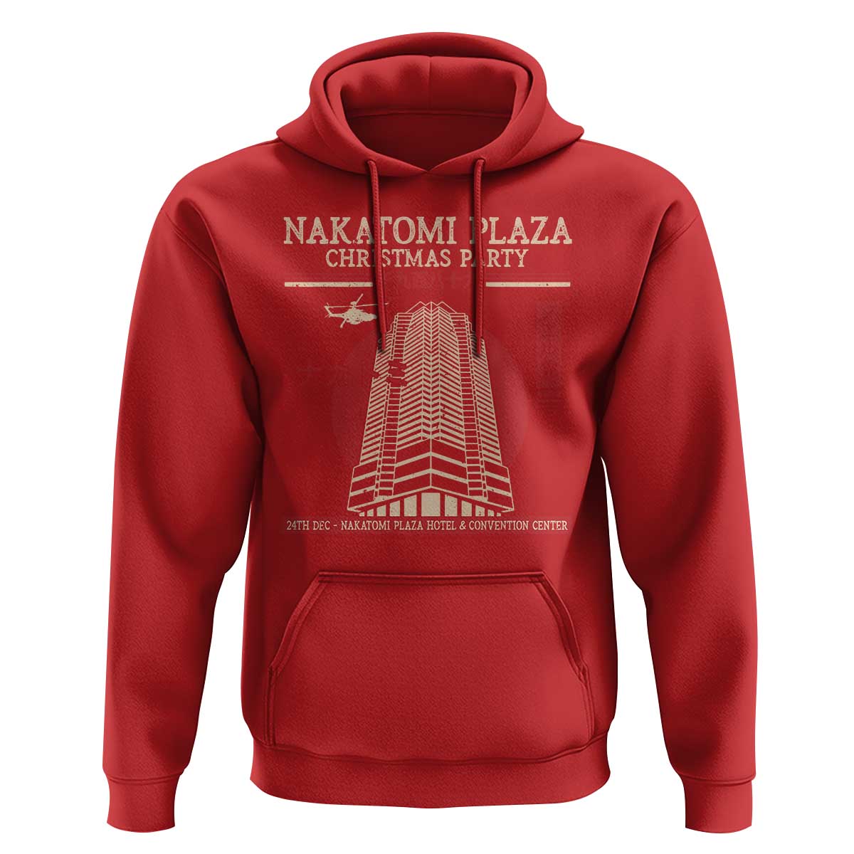 Christmas Nakatomi Plaza Hoodie Christmas Party 1988 Noel Vintage Japanese Style