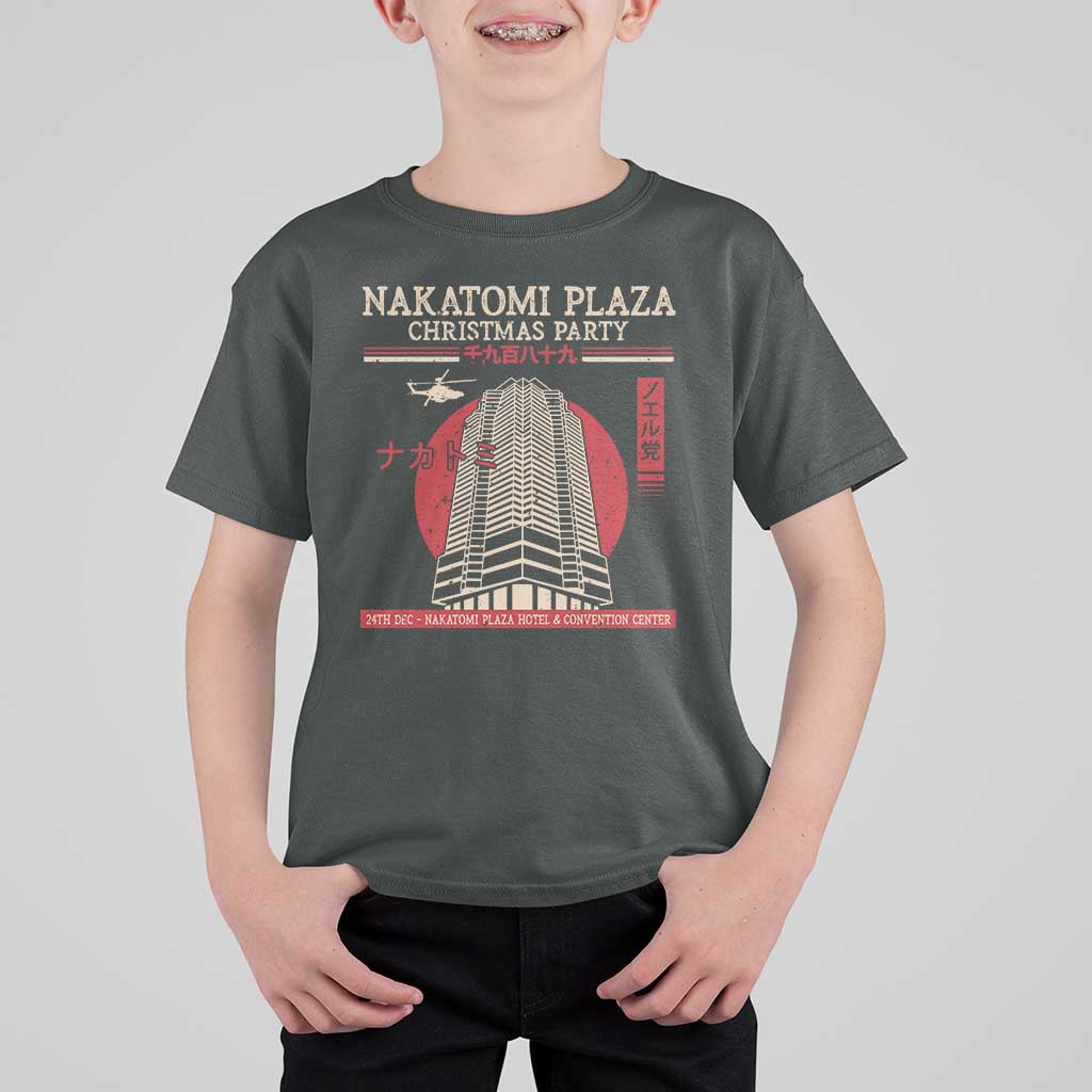 Christmas Nakatomi Plaza T Shirt For Kid Christmas Party 1988 Noel Vintage Japanese Style - Wonder Print Shop