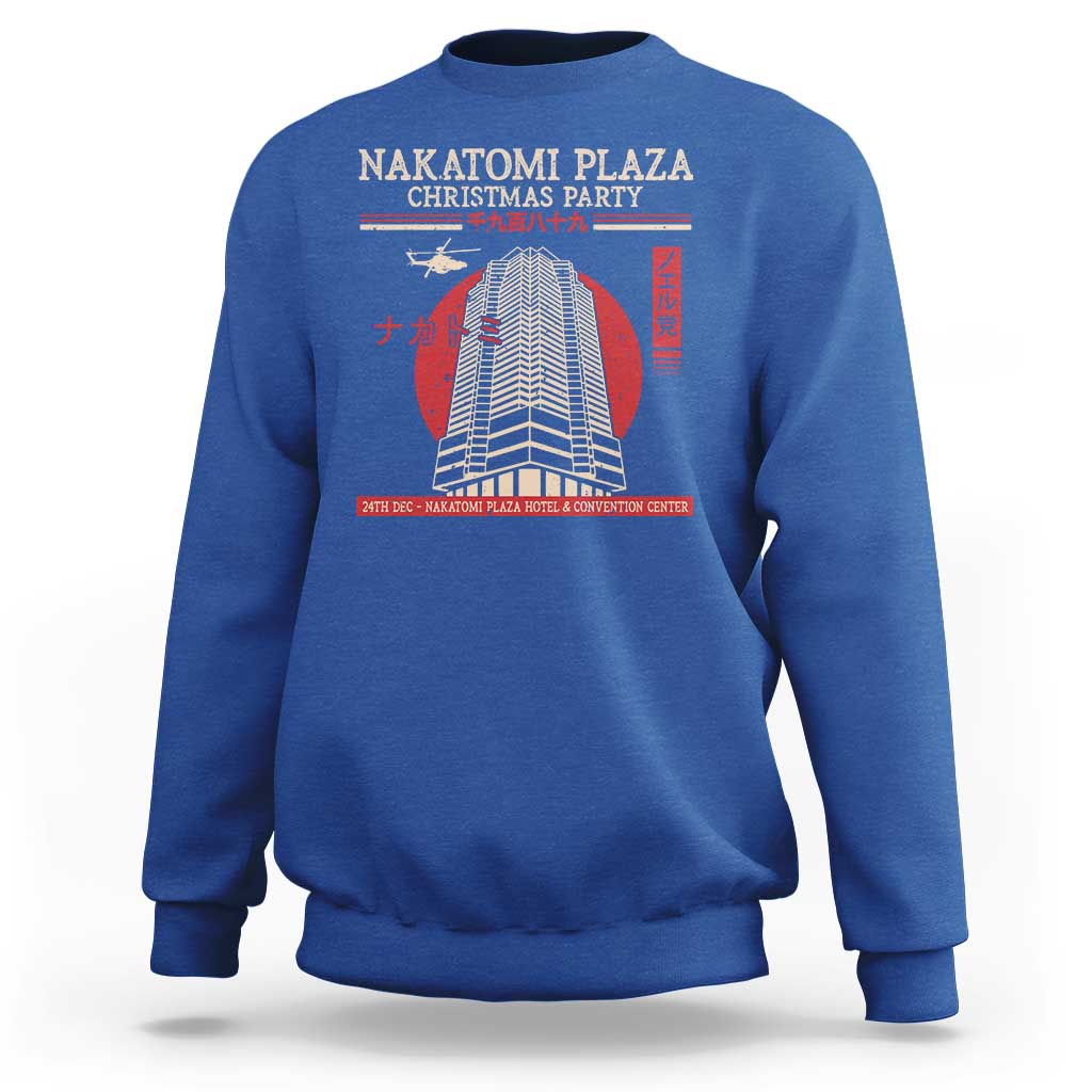Christmas Nakatomi Plaza Sweatshirt Christmas Party 1988 Noel Vintage Japanese Style - Wonder Print Shop