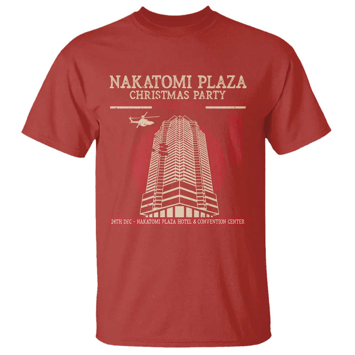 Christmas Nakatomi Plaza T Shirt Christmas Party 1988 Noel Vintage Japanese Style - Wonder Print Shop