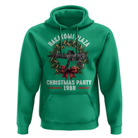 Funny Nakatomi Plaza Hoodie Christmas Party 1988 Xmas Bullet Gun Wreath