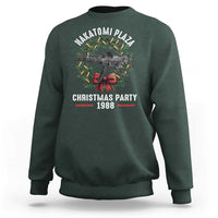 Funny Nakatomi Plaza Sweatshirt Christmas Party 1988 Xmas Bullet Gun Wreath - Wonder Print Shop