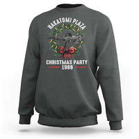 Funny Nakatomi Plaza Sweatshirt Christmas Party 1988 Xmas Bullet Gun Wreath - Wonder Print Shop