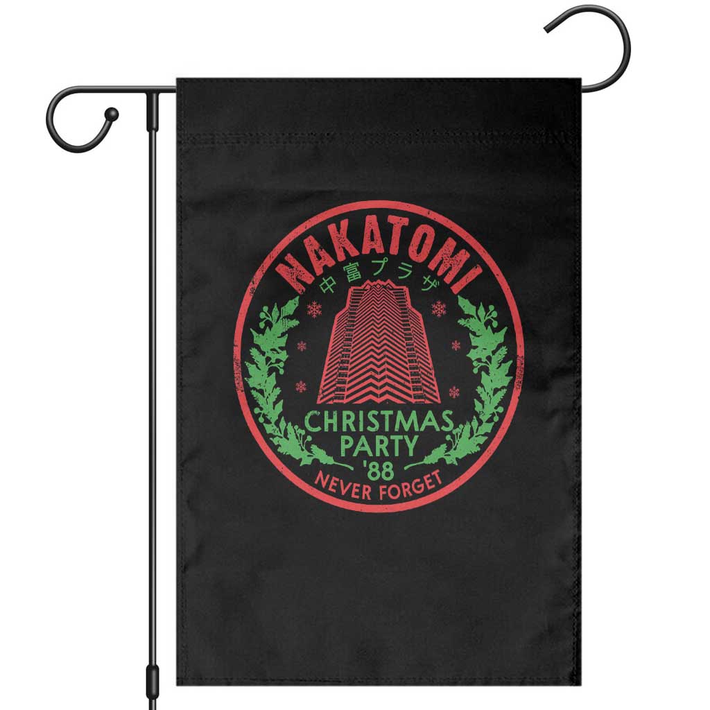 Christmas Nakatomi Plaza Garden Flag Christmas Party 1988 Never Forget Xmas Mistletoe - Wonder Print Shop