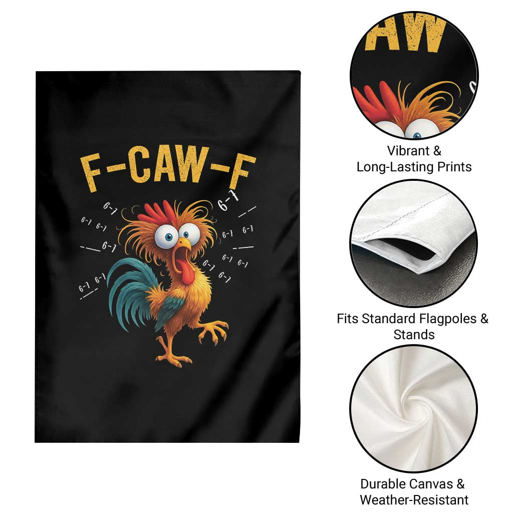 Funny F Caw F 67 Meme Garden Flag Cartoon Rooster Chicken Poultry Humor - Wonder Print Shop