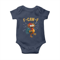 Funny F Caw F 67 Meme Baby Onesie Cartoon Rooster Chicken Poultry Humor - Wonder Print Shop