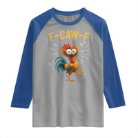 Funny F Caw F 67 Meme Raglan Shirt Cartoon Rooster Chicken Poultry Humor - Wonder Print Shop