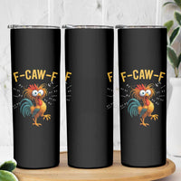 Funny F Caw F 67 Meme Skinny Tumbler Cartoon Rooster Chicken Poultry Humor - Wonder Print Shop