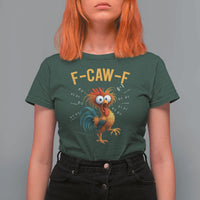 Funny F Caw F 67 Meme T Shirt For Women Cartoon Rooster Chicken Poultry Humor - Wonder Print Shop
