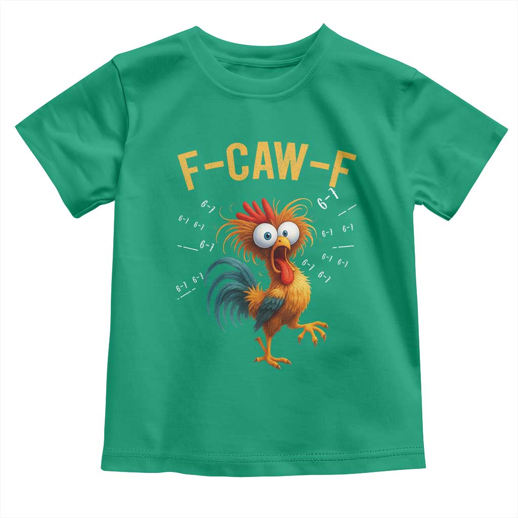 Funny F Caw F 67 Meme Toddler T Shirt Cartoon Rooster Chicken Poultry Humor - Wonder Print Shop