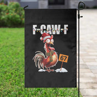 Funny F Caw F 67 Meme Christmas Garden Flag Xmas Cartoon Rooster Chicken Poultry Humor - Wonder Print Shop
