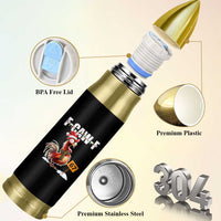 Funny F Caw F 67 Meme Christmas Bullet Tumbler Xmas Cartoon Rooster Chicken Poultry Humor - Wonder Print Shop