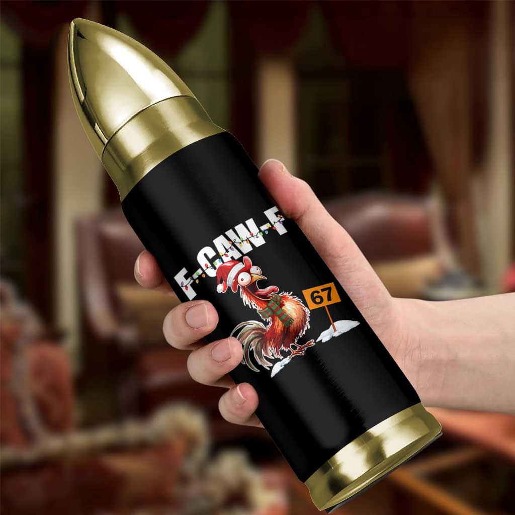 Funny F Caw F 67 Meme Christmas Bullet Tumbler Xmas Cartoon Rooster Chicken Poultry Humor - Wonder Print Shop