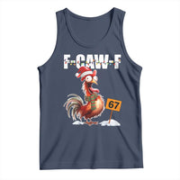 Funny F Caw F 67 Meme Christmas Tank Top Xmas Cartoon Rooster Chicken Poultry Humor - Wonder Print Shop