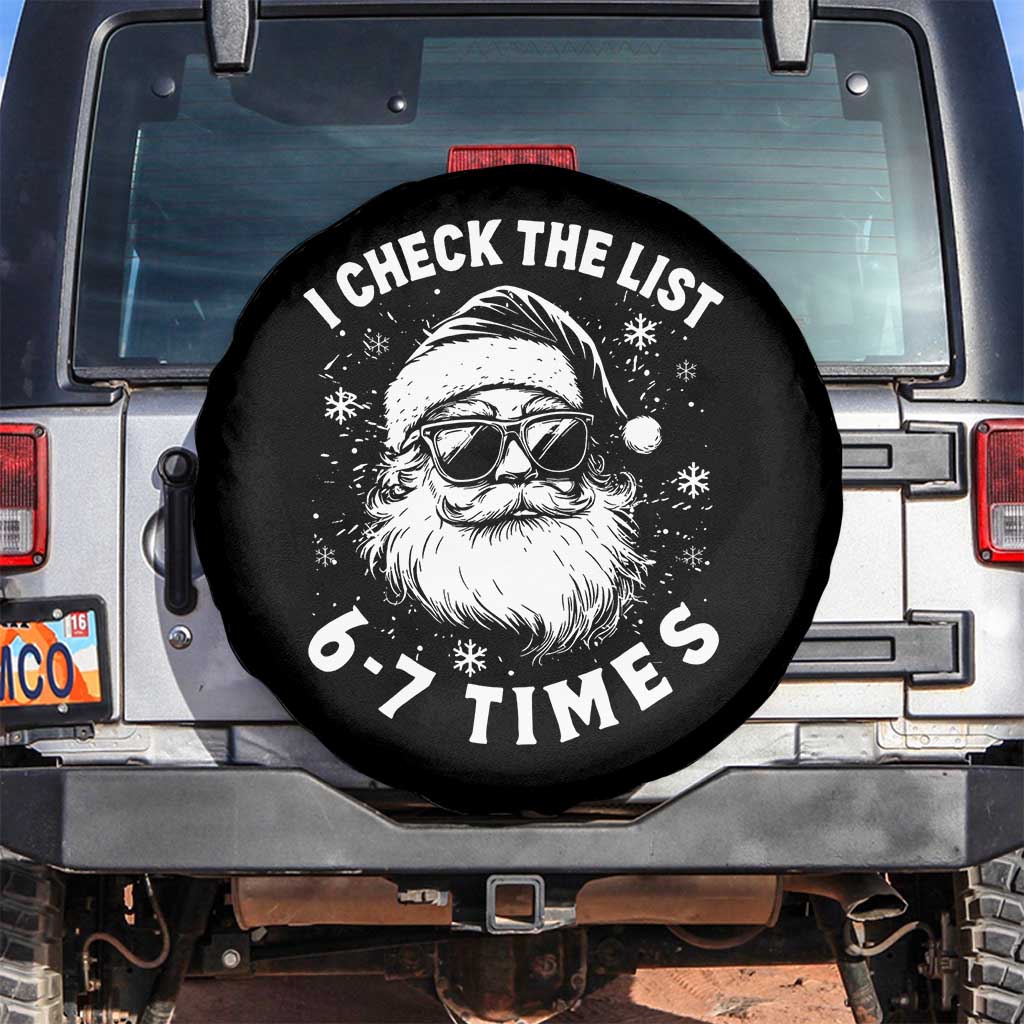 67 Meme Christmas Santa Spare Tire Cover Funny I Check The List 67 Times - Wonder Print Shop