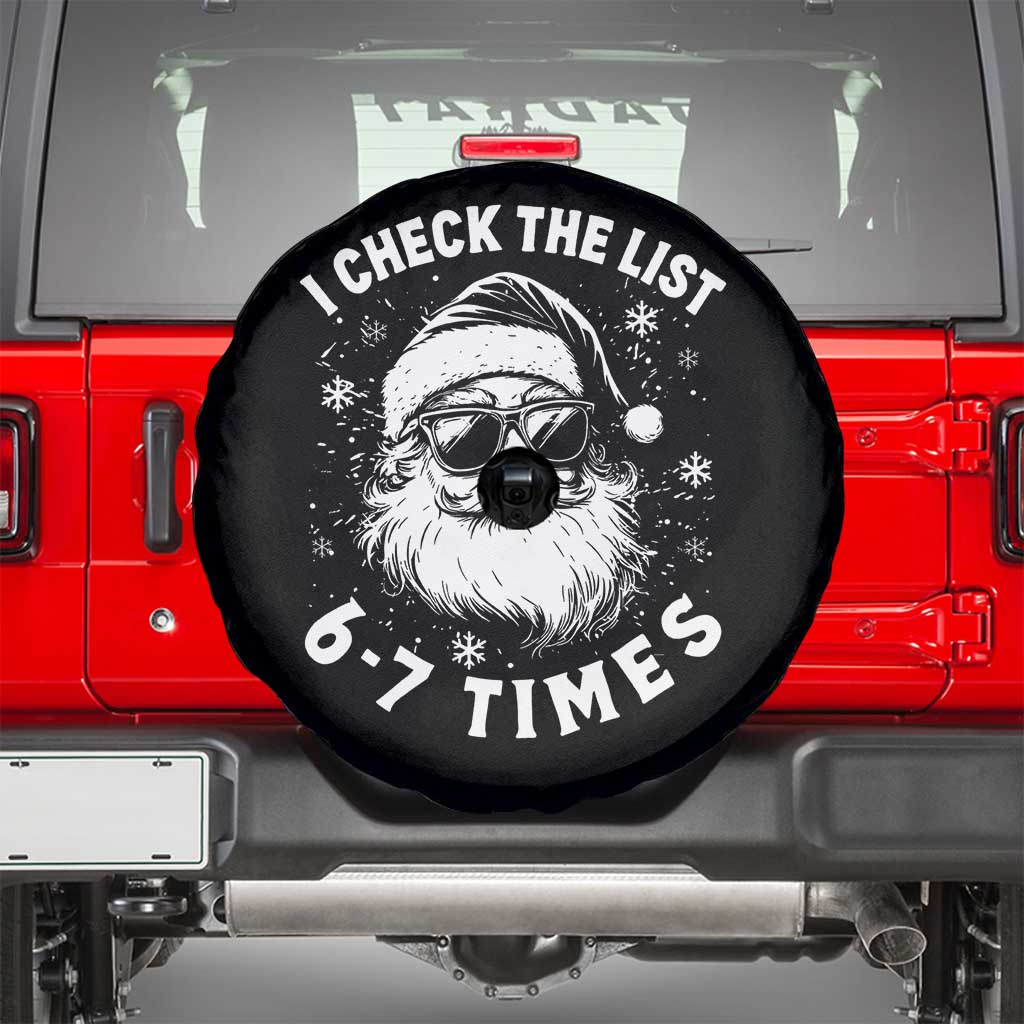 67 Meme Christmas Santa Spare Tire Cover Funny I Check The List 67 Times - Wonder Print Shop