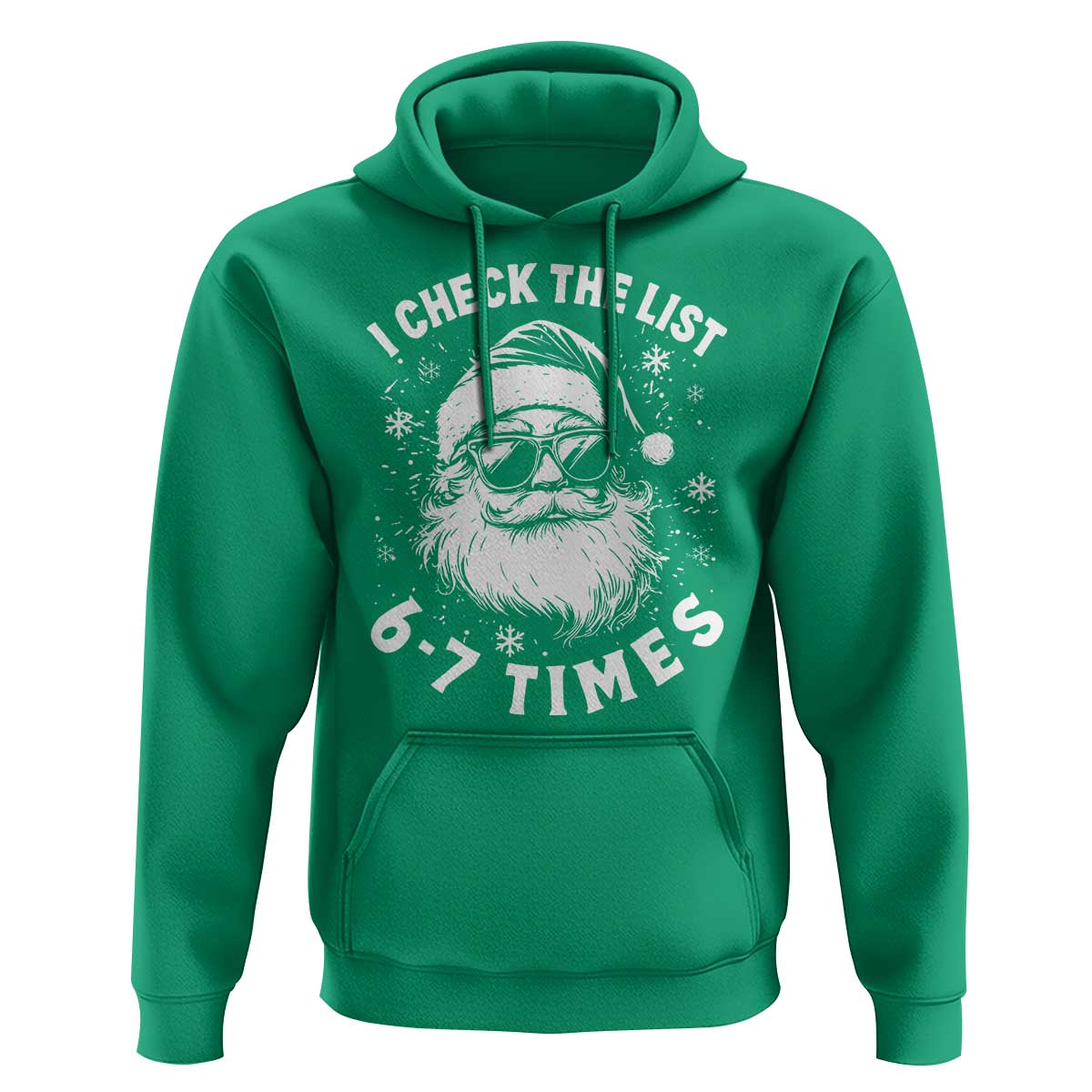 67 Meme Christmas Santa Hoodie Funny I Check The List 67 Times - Wonder Print Shop