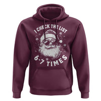 67 Meme Christmas Santa Hoodie Funny I Check The List 67 Times - Wonder Print Shop