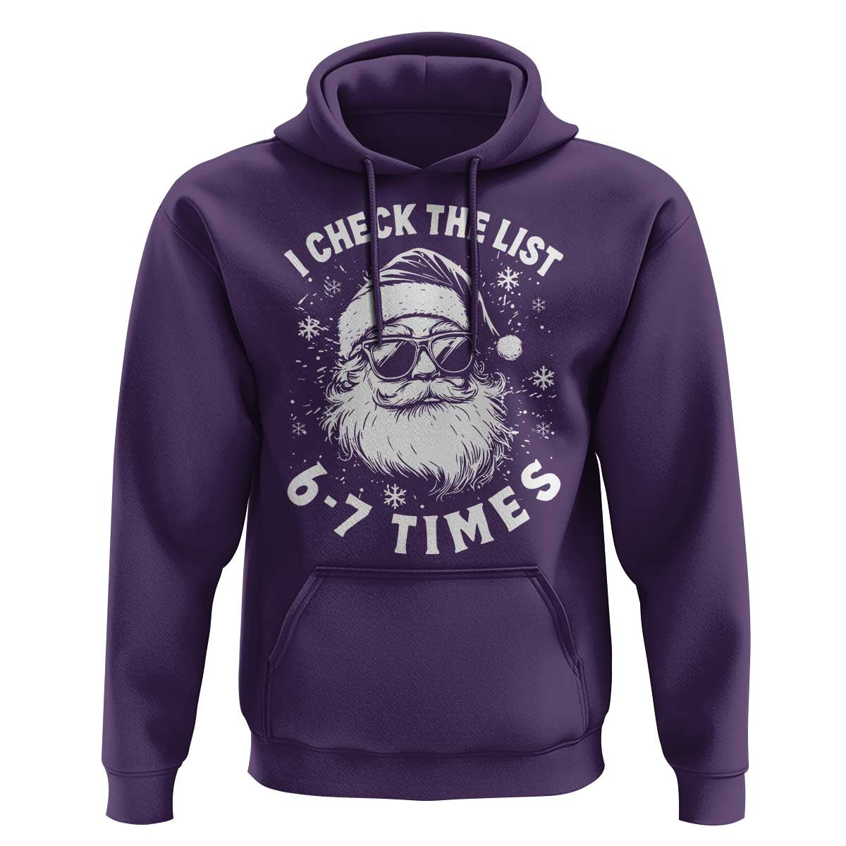 67 Meme Christmas Santa Hoodie Funny I Check The List 67 Times - Wonder Print Shop