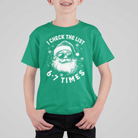 67 Meme Christmas Santa T Shirt For Kid Funny I Check The List 67 Times - Wonder Print Shop