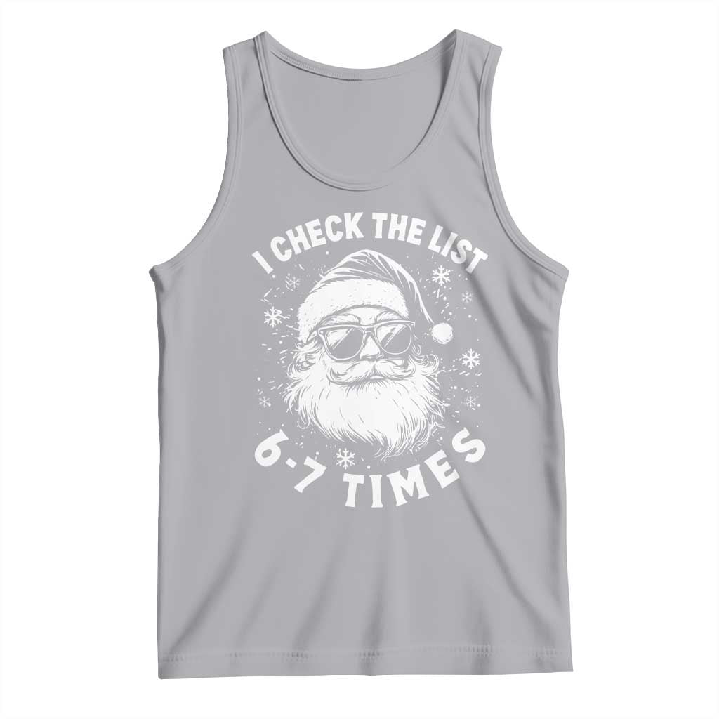 67 Meme Christmas Santa Tank Top Funny I Check The List 67 Times - Wonder Print Shop