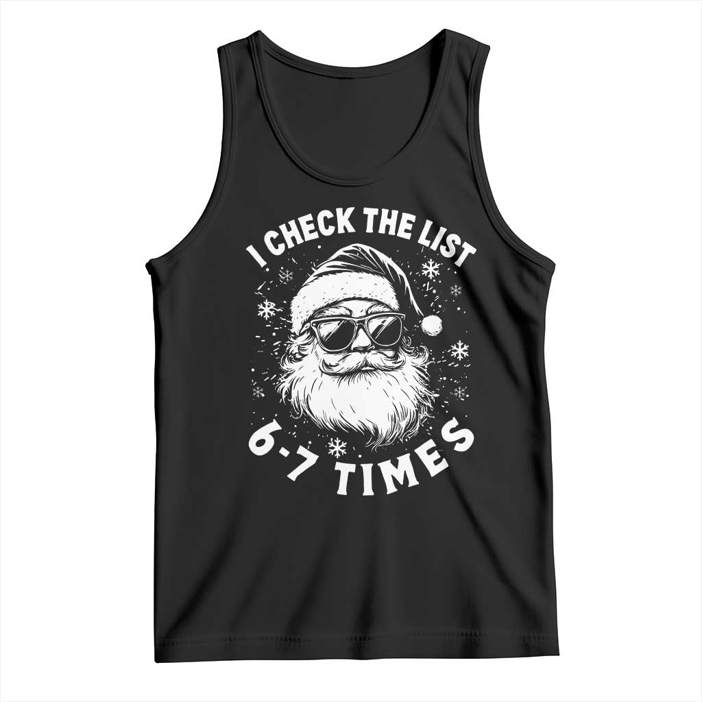 67 Meme Christmas Santa Tank Top Funny I Check The List 67 Times - Wonder Print Shop