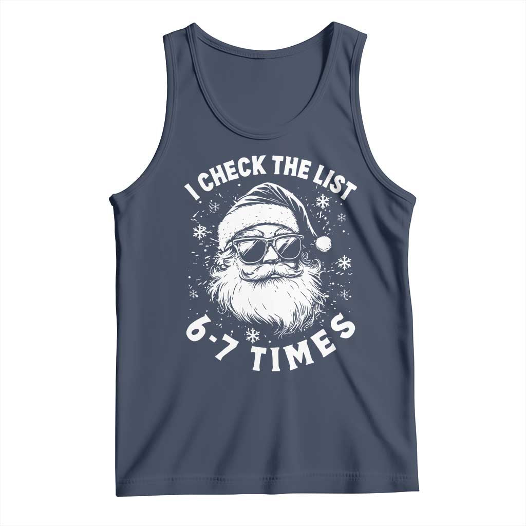 67 Meme Christmas Santa Tank Top Funny I Check The List 67 Times - Wonder Print Shop