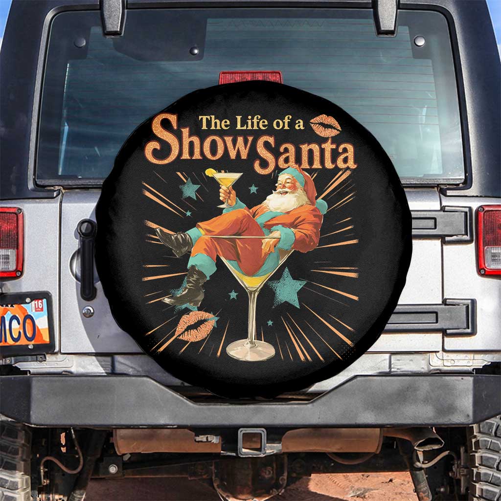 The Life Of The Show Santa Spare Tire Cover Funny Christmas Orange Santa - Wonder Print Shop