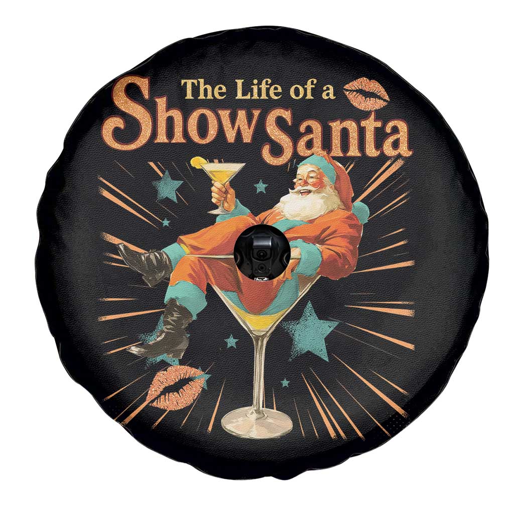 The Life Of The Show Santa Spare Tire Cover Funny Christmas Orange Santa - Wonder Print Shop